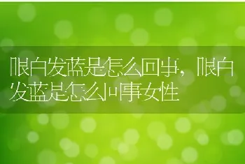 眼白发蓝是怎么回事，眼白发蓝是怎么回事女性