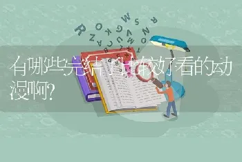 有哪些完结了比较好看的动漫啊？