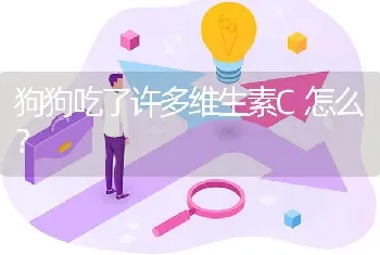 狗狗吃了许多维生素C怎么？