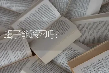 蝎子能踩死吗？