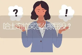 哈士奇拉屎怎么擦屁股？