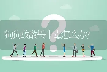 狗狗敌敌畏中毒怎么办？