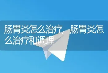 肠胃炎怎么治疗，肠胃炎怎么治疗和调理