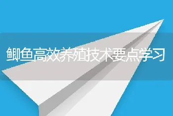 鲫鱼高效养殖技术要点学习